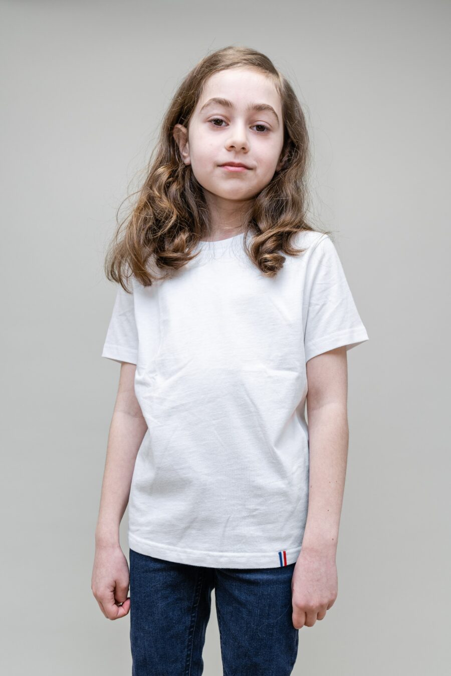 navir-TS-21-T-Shirt-Enfant-Col-Rond-Bord-Cote-Blanc